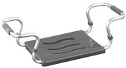 WENKO 73392500-Sedátko do kúpeľne – bezpečnosť v kúpeľni, 26x18 cm, strieborné/antracitové