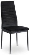 Jedálenská stolička NARIS, čierna zamatová