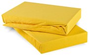 Plachta posteľná svetložltá jersey EMI, Plachta 90 (100)x200