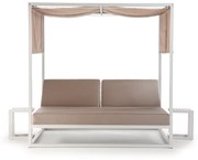 ANTIGUA plážová posteľ white