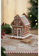 Vianočná perníková chalúpka s Led svetielkami Gingerbread House - 15*12*17cm/ 3*AA