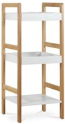 Regál Autronic 30x72 cm biely bambus DR-013-3