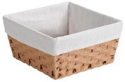Kesper 17842 Úložný košík s textilnou podšívkou, 28,5 x 28,5 x 14,5 cm
