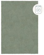 Zelený umývateľný koberec z recyklovaných vlákien 160x230 cm Fluffy – Flair Rugs