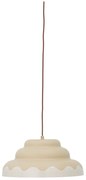 Krémové závesné svietidlo s kovovým tienidlom ø 40 cm Lacya – Bloomingville