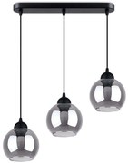 Sollux SL.1142 - Luster na lanku ALINO 3xE27/60W/230V čierna