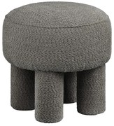 Tmavosivý ženilkový taburet Canberra – House Nordic