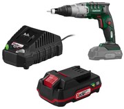 Parkside®  Aku skrutkovač na sadrokartón Ptbsa 20-Li B2 + Akumulátor 20 V/2 Ah + Nabíjačka na akumulátor 20 V/2,4 A  (800011705)