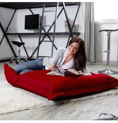 Sedací vak vankúš červený EMI