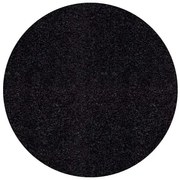 Ayyildiz, Kusový koberec Life Shaggy 1500 antra kruh, 80x80 (priemer) kruh, šedá, obývacia izba