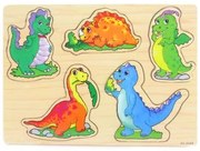 Lamps Drevené puzzle s dinosaurami