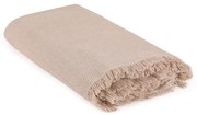 Hnedý pléd z recyklovanej bavlny 170x205 cm Merlin – Mijolnir