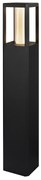 Candellux Čierne záhradné LED stĺpikové svietidlo Crocus 12W IP65 80cm 52-32416