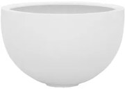 Fiberstone Glossy white bowl L 60x38 cm