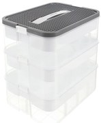 Kruzzel 25757 Úložný box na stavebnici, 22 l, 3 patra