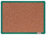Korková nástenka boardOK v hliníkovom ráme, 600 x 450 mm, zelený rám