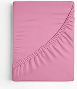 Bavlnená plachta s gumou 90 x 200 cm ružová