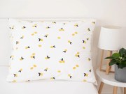 Bavlnená obliečka na vankúš Renforcé 70 × 90 cm - Citróny