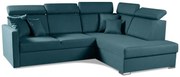 Rohová sedacia súprava Morrison XL, pravá, tyrkysová (tatum 277)