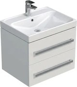 Kúpeľňová skrinka s umývadlom SAT Cube Way 60x53x46 cm dub Hickory mat CUBE46602BIBRE