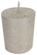 Metalická sviečka Champagne - Ø 7 * 10cm