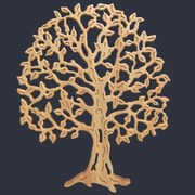 AMADEA Drevený strom, masívne drevo, 53x43x2, 5 cm