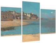 Obraz - Odilon Redon, Village by the Sea in Brittany, reprodukcia (90x60 cm)