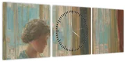 Obraz - Childe Hassam, The New York Window, reprodukcia (s hodinami) (90x30 cm)