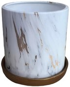 Kvetináč YS44149xL ceramic Water Transfer Effect 18x18