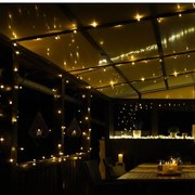 DECOLED Vonkajšia reťaz SOLAR 20 m, teplá biela, 200 diód