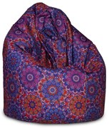 Sedací vak INTERMEDIC Mega Sako Modern Farba: DG47/NC14 - Kvety