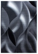 Ayyildiz, Kusový koberec Plus 8008 black, 160x230, šedá, chodba / predsieň