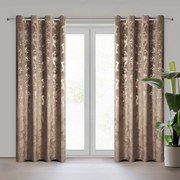 ZATEMŇOVACÍ ZÁVES NA KRÚŽKOCH RAJA 140X250 CM VZOROVANÁ