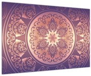Obraz - Mandala na fialovom gradiente (90x60 cm)
