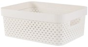 Béžový plastový úložný box 36x27x14 cm Pure – Curver
