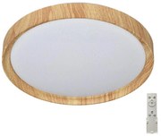 Prezent 71330-LED Stmievateľné stropné svietidlo WOODEN LED/33W/230V 3000-6500K+DO
