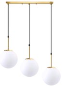 Toolight - Stropné svietidlo 3xE27, zlatá-biela, OSW-08197
