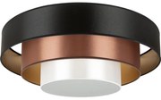 Duolla - LED Stropné svietidlo LUNETA LED/26W/230V pr. 60 cm 4000K čierna/medená