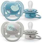 Dojčenský cumlík Ultrasoft Premium  Avent zvieratá 6-18 miesacov 2 ks chlapec, vel. 6-18 m