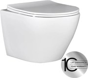 Laveo Závesná WC misa so SoftClose sedadlom Desna - VMD_600S, biela