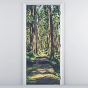Fototapeta na dvere - Cesta medzi stromami (95x205cm)
