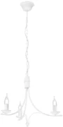 Lamkur Luster na reťazi LUCY 3xE14/60W/230V biela LA44149