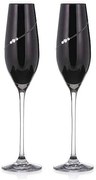 Diamante Sihouette black poháre na sekt 210 ml, 2 ks