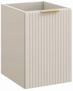 Závěsná koupelnová skříňka s košem na prádlo Adele Cashmere 40 cm kašmírová