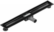 Mexen Flat nerezový sprchový žľab 70 cm - telo žľabu bez krytu, čierna, 1715070
