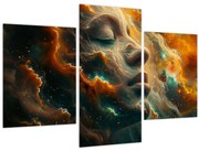 Obraz - Tvár vo vesmíre (90x60 cm)