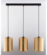 Jupiter 2092 - Luster na lanku CORTINA 3xE27/15W/230V zlatá/čierna