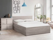 Posteľ SOFIA 160 x 200 cm, dub hľuzovka Rošt: S lamelovým roštom, Matrac: Matrac DELUXE 10 cm