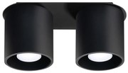 Sollux SL.0054 - Bodové svietidlo ORBIS 2 2xGU10/40W/230V čierna