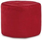 Plyšová taburetka Cilindro červená